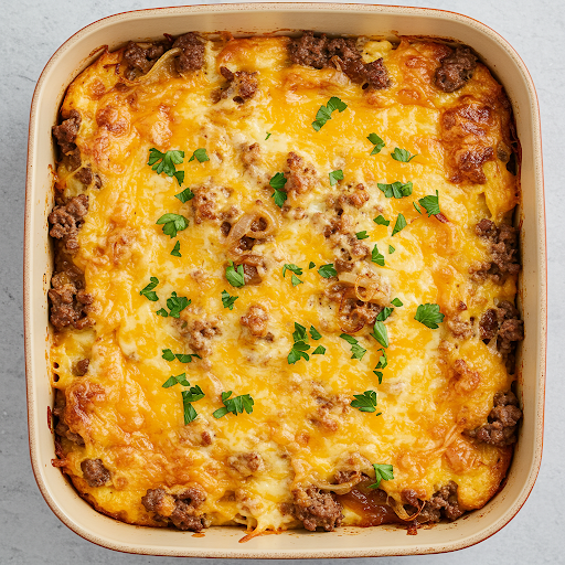 Keto cheeseburger casserole