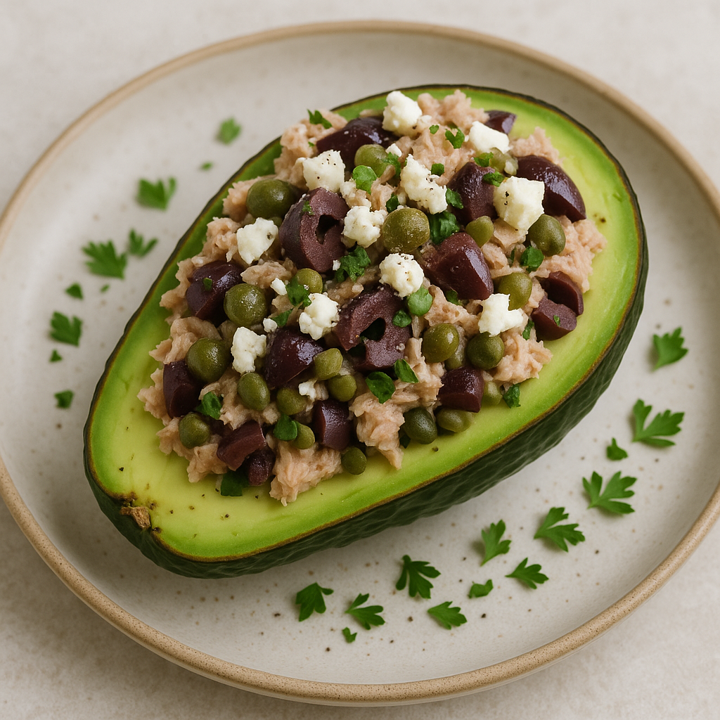 Keto tuna avocado salad